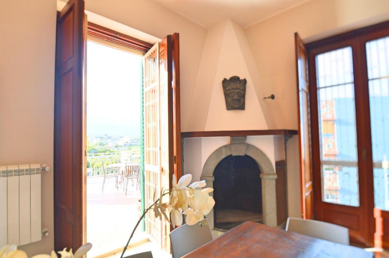 Villa La Timpa: Majestic Etna and Sea View with Private Jacuzzi Acireale Exterior photo